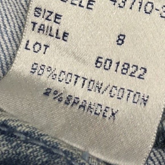 VINTAGE TRIBAL FACTORY DENIM CAPRIS 8/29x20 😎 - Picture 3 of 13